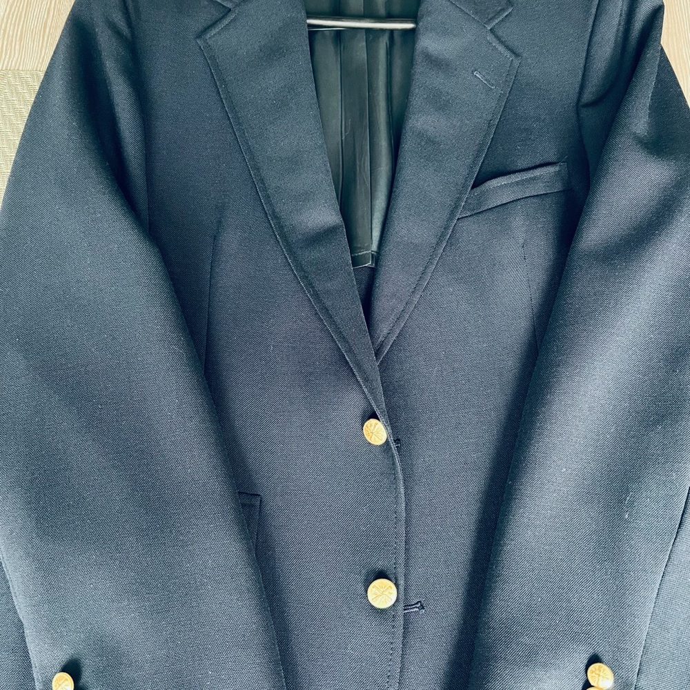 Classic Navy Blazer with Gold Buttons